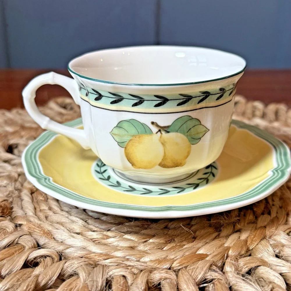 Villeroy & Boch‎ French Garden Fleurence -Country Collection- Flat Cup & Saucer